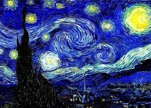 Tái hiện bức tranh đêm đầy sao (Starry Night) bằng khóa tay nắm